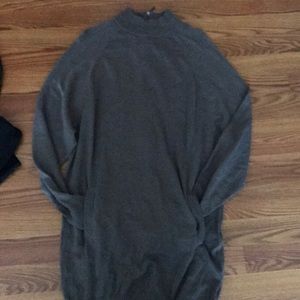 Earth toned brown sweater dress